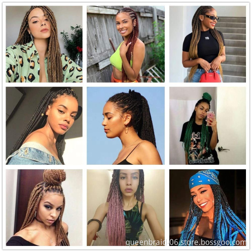 Synthetic Braiding Hair Hot Water Set Yaki Texture Braids for Black Women 30 inch Braid Hair Extensions